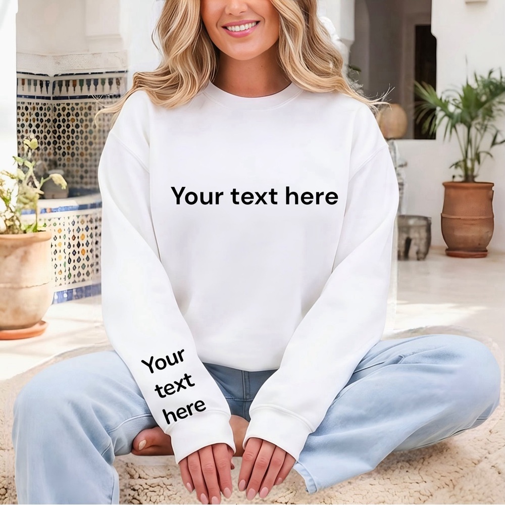 Customized personalized sweatshirts any color any regular size family gifts